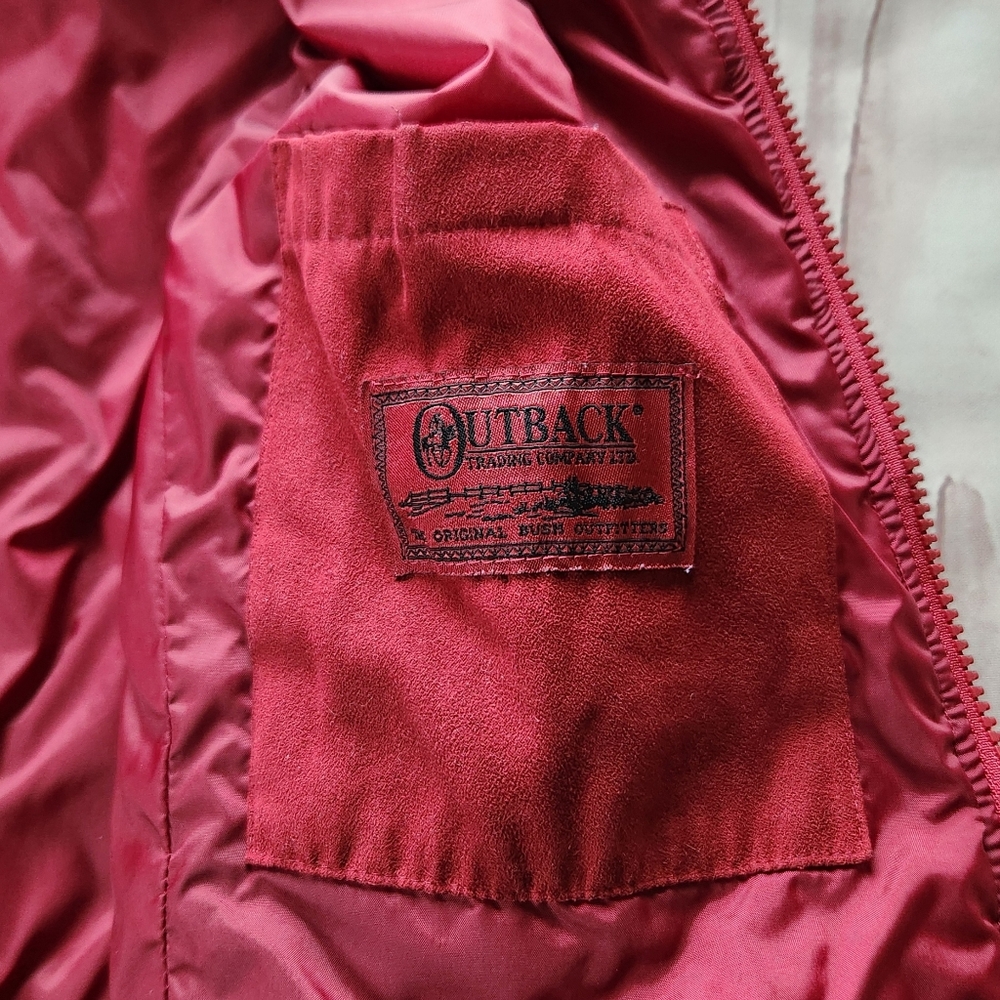 Outback Trading Co. "Microsuede Grand Prix Vest" Red #2958 | Women's Size 3X - Picture 7 of 11